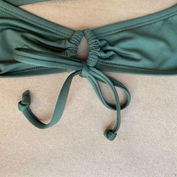 Kona Sol Bikini Bottom w/ Keyhole side ties, Palm Green, Size: XL - Picture 5 of 9